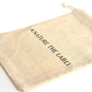 Small Natural Color Cotton Canvas Drawstring Packing Pouch Burlap Linen Jute Sack Storage Bag
