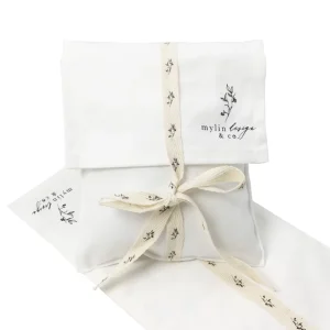 Soft Custom Cotton Envelope Packaging Recyclable Dust Bag with Flap Pouch and Drawstring Sealing