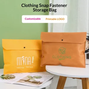 Spot Non Woven Textile Moon Concealed Buckle Screen Printed Logo Clothing Packaging Gift Underwear Storage Bag