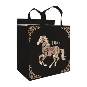 Strong Sturdy Non Woven Tote Bag Reusable Shopping Tote Custom Logo Portable Carry Bag for Night Market Travel Outdoor Use