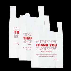 Thank You Plastic Bag Carryout T Shirt Plastic Bags Grocery Shopping Vest Handle Bags