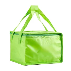 Thickened Non Woven Aluminum Foil Insulation Bag Foldable Zipper Top Industrial Use Cookie Jelly Takeaway Packaging Customizable