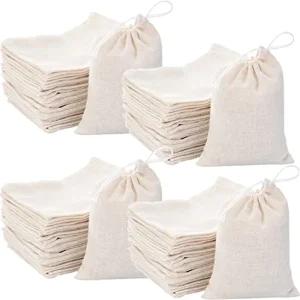 Thin Cotton Muslin Drawstring Bags