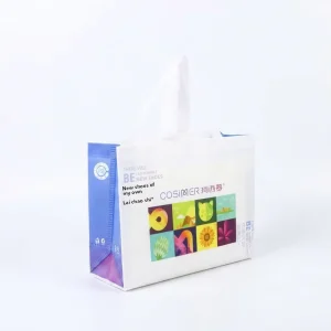 Top Quality Non Woven Tote Bag Shopping Bag Custom Logo Printed Reusable Womens Shoes Packaging Bag Packaging Solution Provider