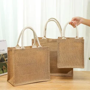 Tote Jute Bag Plain Jute Conference Bag Custom Printed Jute Bags