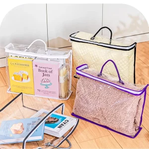 Transparent PVC Zipper Home Textile Bed Bag Blanket Packaging Bag Pillow Quilt Bedsheet Storage Bag