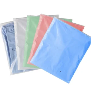 Transparent Plastic Garment Bags Custom Logo Printing Dust Proof for Shirt Packaging