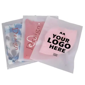 Transparent Plastic Zipper Clothing Bag Reusable Self Sealing Bag With Vent Holes for Travel Storage T Shirt Pants