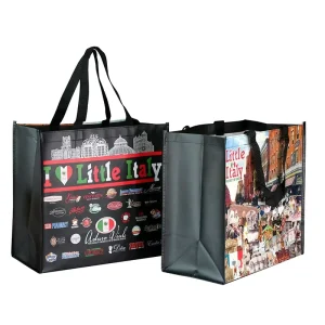 USA Market High Quality Custom logo Bottom Reinforced Reusable Packaging Laminated Eco friendly Non Woven Bag