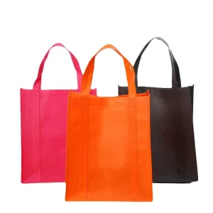 Versatile Multicolored Grocery Shopping Sack Sustainable Non Woven Tote Custom Branded Large Capacity Packaging Bag