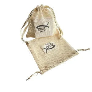 Washable Reusable Organic Cotton Customized Bags with Drawstring for Packaging Cotton Mesh Bag