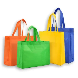 Waterproof 500pcs Non-woven Shopping Bag Nonwoven Food Delivery Carry Bag Custom Logo