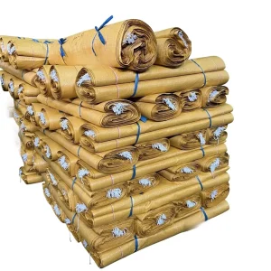 Yellow Poly Woven Bags with Snake Skin Print Design for Clothing Logistics Packaging Self Sealing Manufacturer