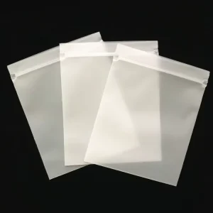 Zip Lock Garment Bags Zipper Frosted Plastic Clothing Bag for Clothing Packaging