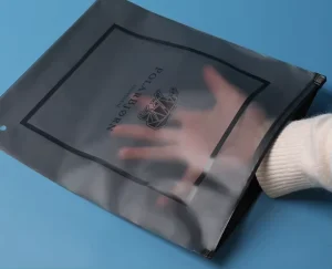 Zip Lock Packaging Bag Clothes Lock Eco Friendly Ocean Bound Plastic Recycled Bags Frosted Zipper Bags For Tshirt Packaging
