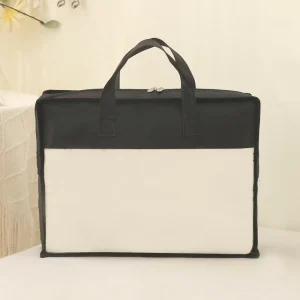 Zipper Non woven Transparent Pillow Bag Home Textile Summer Mat Quilt Cover Bed Sheet Packaging Offset Printed