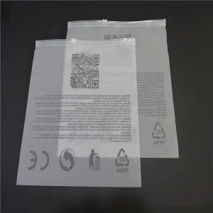 Zipper Packaging Shoes Bag Clothing Pouch Zipper Apparel Clothing Packaging Bag Transparent Garment Clothing Zipper Bag
