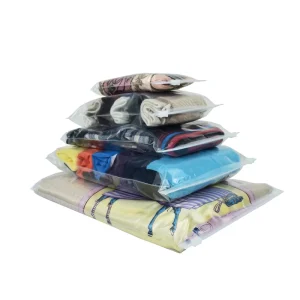 spot transparent PE packaging bags PE clothing packaging bags clothing zipper self sealing bags