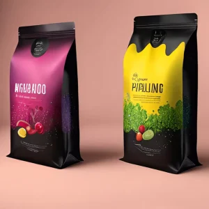 0.25kg 0.5kg 1kg Customized Logo Dry Food Snacks Nut Coffee Plastic Packaging Heat Seal Mylar Bags Eight Side Sealing Bag