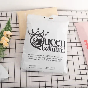 10*13 Inch PE LDPE Material Custom Logo Mailing Envelopes Polymailer Shipping Mailers Courier Bag With Handle