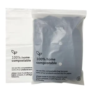 100% Biodegradable Compostable Eco friendly Poly Packaging for Shoes Socks Ziplock Zipper Bags