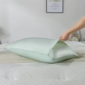 100% Mulberry Silk Pillowcase 22 Momme 6A Grade Single Side Pure Soft Breathable Hypoallergenic OEKO TEX Standard for Hair Skin