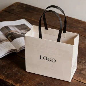 1000 Kraft Paper Retail Carry Shopping Logo Bronzing Powder Biodegradable Reusable Durable Recycled Bag