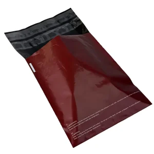 100PCS Eco Friendly Recycled Red for Courier Bags for Shoes Packaging 120 Microns Thick