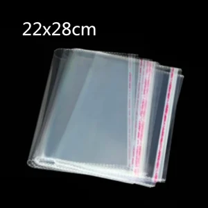 100Pcs Pack Transparent Custom Polybag Packaging Clear Plastic Poly Bags for Clothing garment Packaging