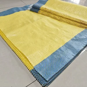 10kg 25kg 50kg PP Woven Maize Flour Packaging Bag Laminated Polypropylene Bags with Colorful Stripes