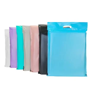 12 Silk Thickened Poly Tote Style Courier Packaging Bags 7 Colors Waterproof Colorful Recyclable Gift Bags