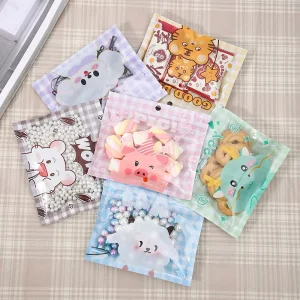 13*15 cm 5*6 Inch Zip Lock Bags Unique Cute Animal Packaging for Small Business Security Feature Low MOQ for Photo Frames