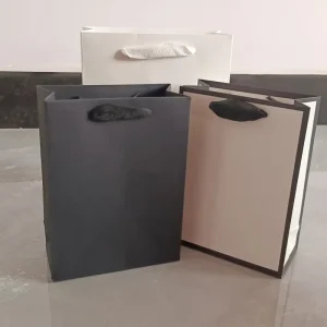 230gsm Ivory Board Paper Bags with Handle Thickness Paper Shopping Bag Stock Handbags Vendor