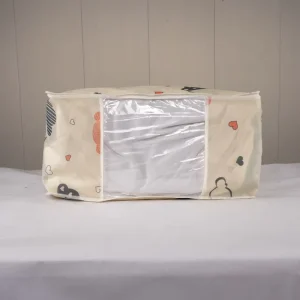3 Openings Foldable Non-woven Fabric Storage Bags with Steel Frame and Dividers for Closet Clothes Organization