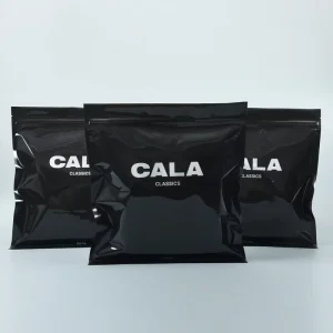定制印花3.5克直立袋镀铝箔防臭塑料包装聚酯薄膜自封袋服装
