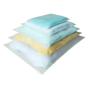 30*40cm Frosted Zipper Bag for Garment Clothing Plastic Packaging Bag for Dress T Shirt Jacket Sweater Coat Shawl Cape Scarf