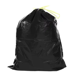 30 Count Value Pack PE Drawstring Compostable Plastic Garbage Bag 13 Gallon Contractor Grade Trash Bags for Heavy Debris