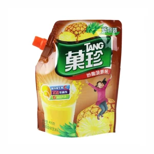 400克食品级液体果汁饮料袋带吸嘴包装菠萝汁包装100个食品保鲜更久