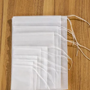 5.5×7 6×8 7×9 7×10 8×10 8×12 9×10 10×12 10×15 12×16 13×18 14×21 18×20 PP Bags Natural Safe Disposable Drawstring Spice Tea Bag