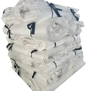 50kg 100kg White Packaging Bag with Ultra sonic Sewing Woven Grain Rice Sack for Flour Wheat Packing