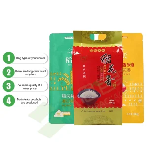 5kg 20kg Rice Bag Custom Designed Polypropylene Woven Laminated Rice Bag Sack