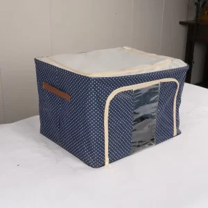 90L Eco Friendly Non Woven Print Foldable Living Room Bedding and Clothes Storage Organizer Bag