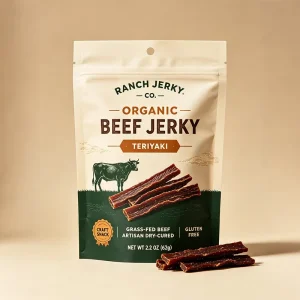 Aluminium Foil Laminates Resealable Stand Up Zip Lock Pouch Food Grade Beef Jerky Bags Custom Printed