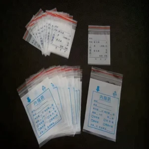 Apparel PE Shrink Bags Clear Poly Moisture Proof Zipper Top with Writable Area