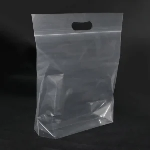 Apparel Packaging Resealable Matte Zip Lock Clothing Bags Custom Printing Logo Clothes Clear Plastic Zipper Bag with Handle