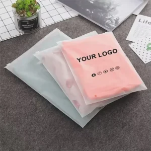 Bag with Logo for Clothing Custom Packaging Bag Garment Clothing Retail Packaging Bags PE Zipper Bags for Clothing Packaging