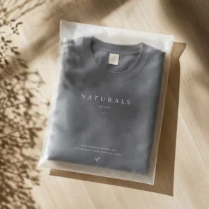 Biodegradable Glassine Paper Clothing Bags Custom Logo Printed Eco Friendly Recyclable Packaging Pouches For Fashion Brand