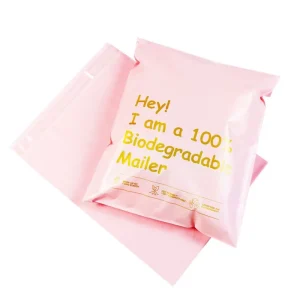 Biodegradable Recyclable 100pcs Custom Printed Waterproof Self Adhesive Poly Mailer Eco Friendly Compostable Apparel Packaging