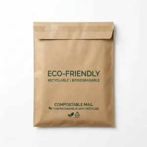 Black Customized Poly Mailers Waterproof Biodegradable Shipping Bag Packaging Mailing Courier Bags with Logo Printed