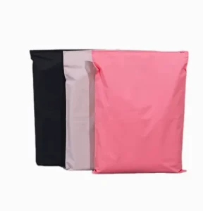 Black Frosted Zipper Bag Inner Clothing Packaging Bag Colored Self sealing Plastic Packaging Bag Spot Goods Clothing Zipper Bag